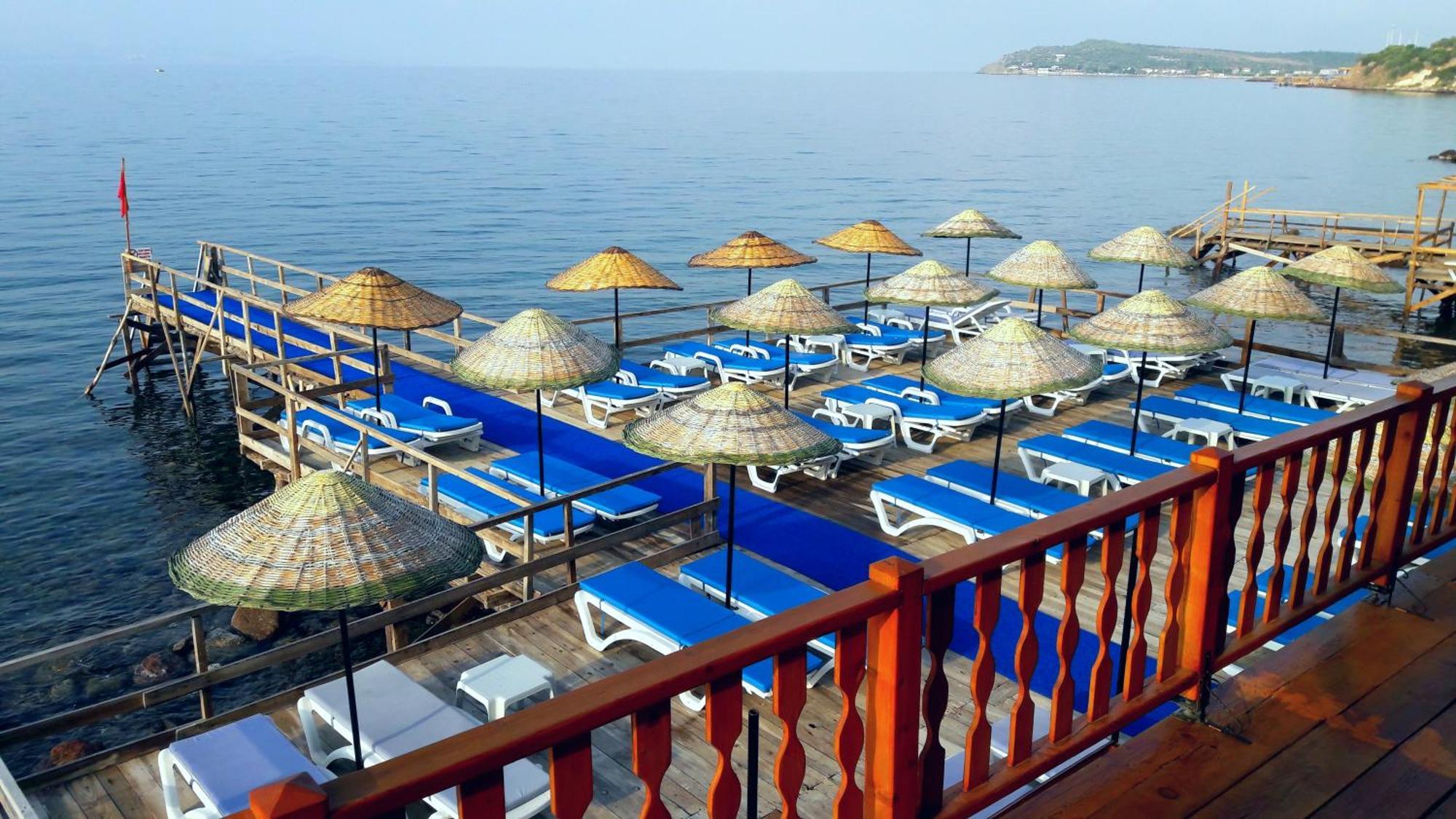 Assos Nazan Motel Restoran Beach Sokakagzi Eksteriør billede